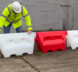 1m Water Filled Traffic Separator - Single