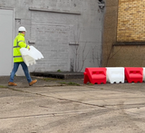1m Water Filled Traffic Separator - Single