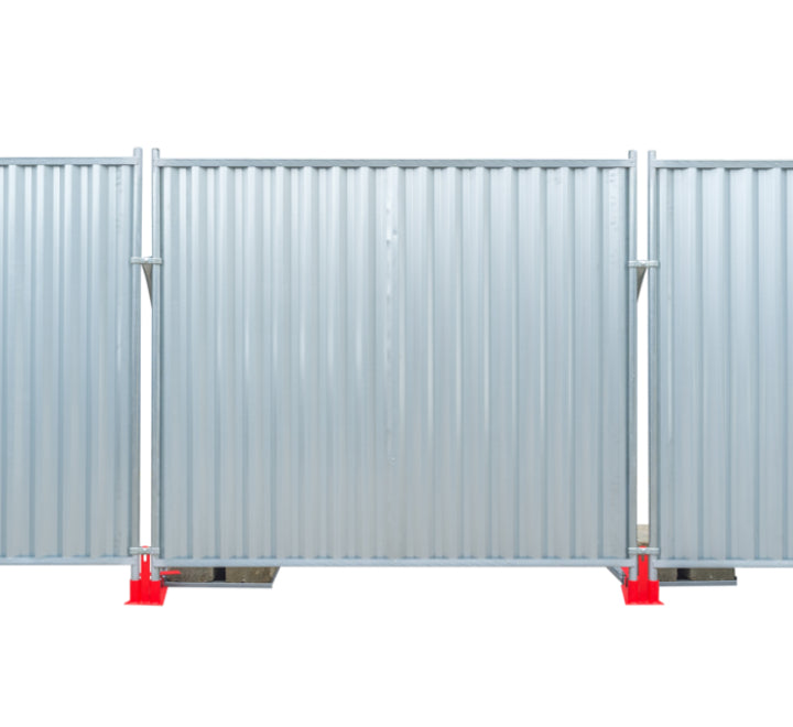 Steel Site Hoarding Anti-Trip Set - 2m