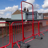 Walkthrough Crowd Control Barrier with Fixed Legs and Spring Loaded Gate